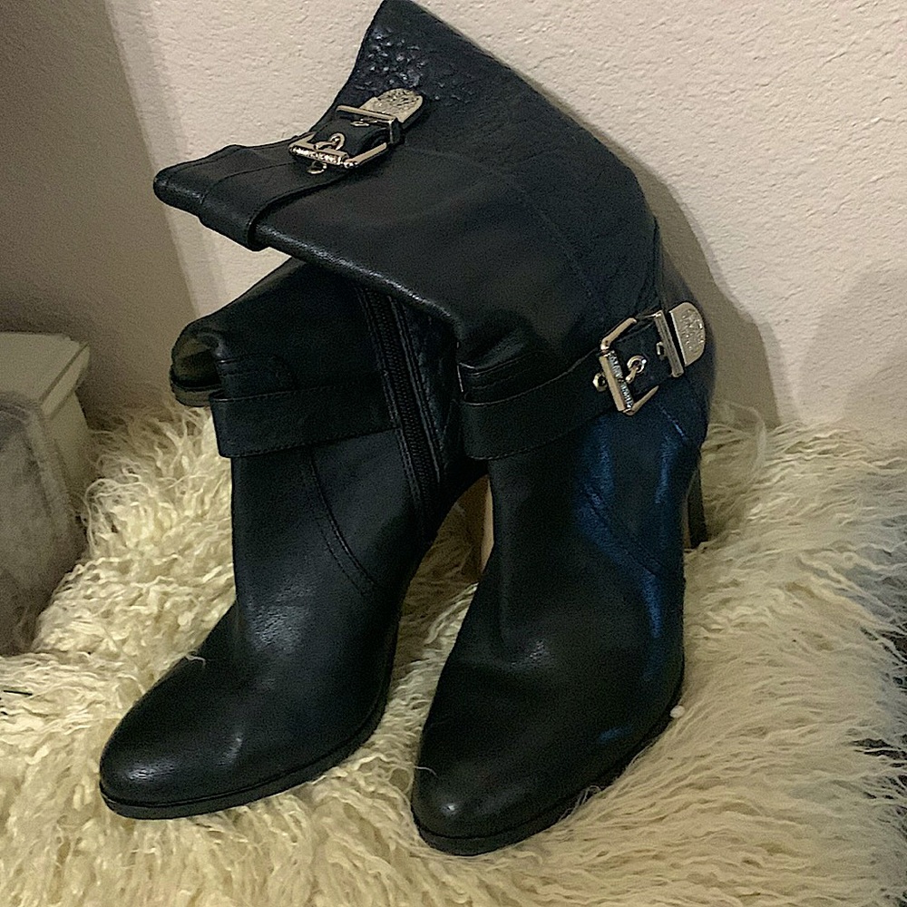 Vince Camuto Black Leather Boots